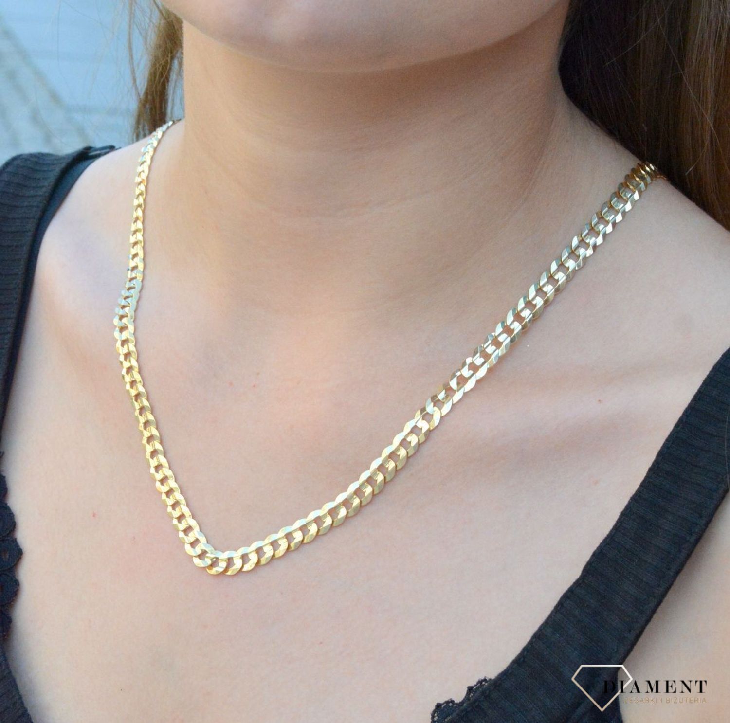 Złoty łańcuszek pancerka LA 430A 333 6,5mm. Klasyczny łańcuszek pancerka, wykonany z żółtego złota próby 333 o wadze około 21,72 g. Łańcuszki to uniwersalne dodatki, które sprawdzają się na każdą okazję i d (1).png